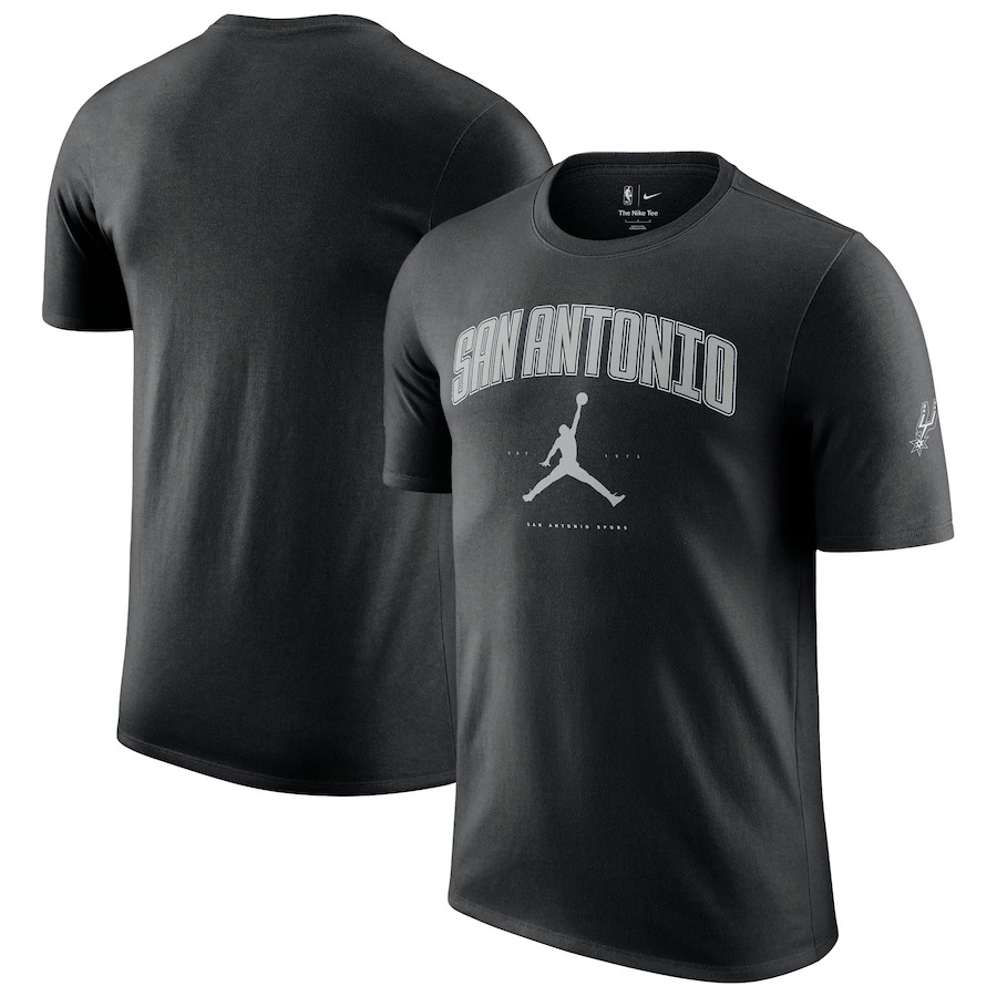 Men's San Antonio Spurs Black Essential Cities T-Shirt Men's San Antonio Spurs Black Essential Cities T-Shirt